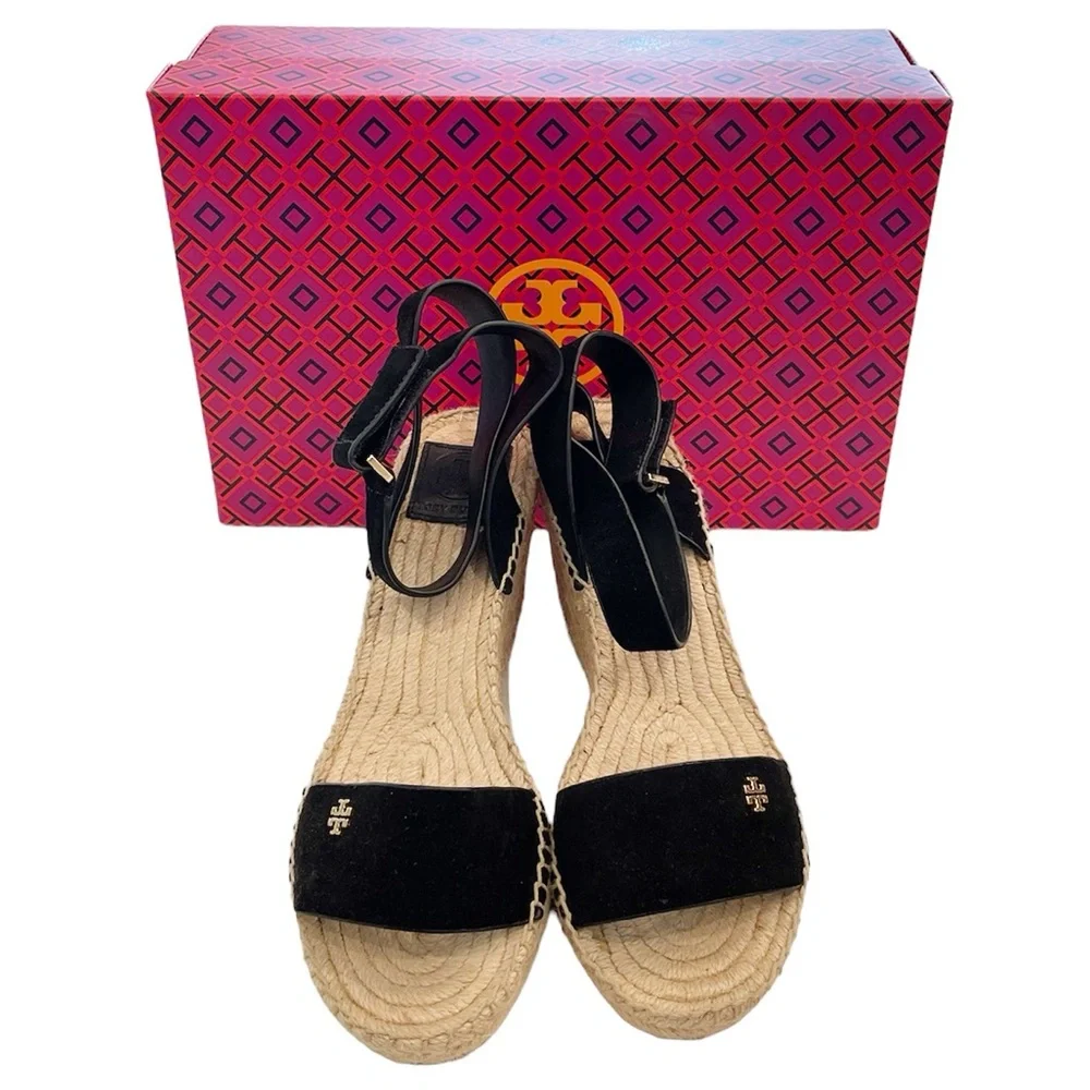 NWOT Tory Burch Bima espadrille wedge - Black 8.5